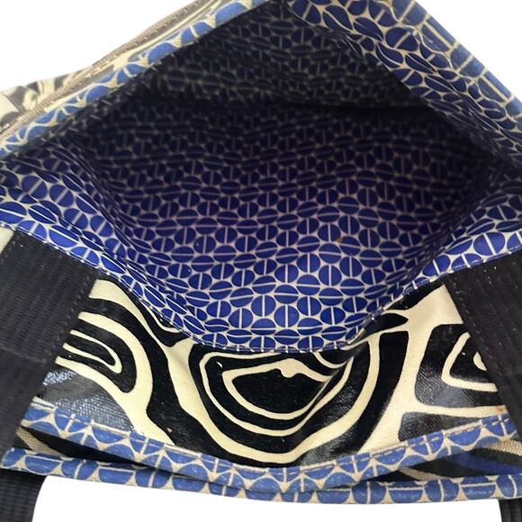 Vintage Fossil Key Per Diaper Bag Large Tote Coated Canvas Abstract Retro Print - Picture 9 of 16